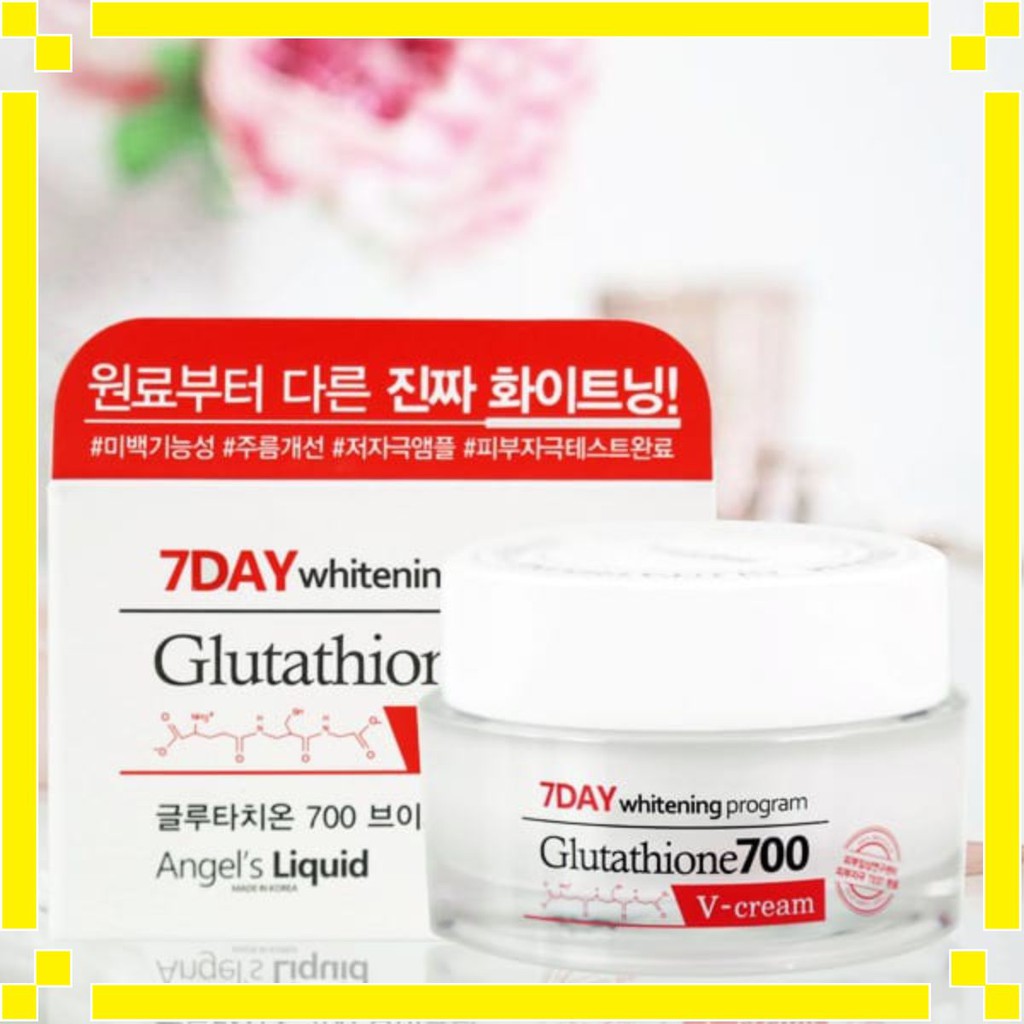 💕💕HOT💕💕 Kem Dưỡng Trắng Da 7Day Whitening Program Glutathione 700 V-Cream 50G