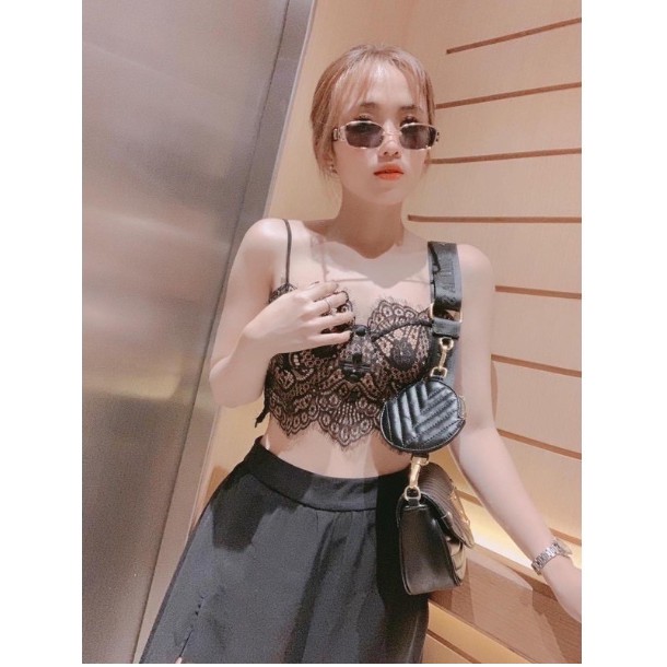 Áo Bra Ren Lưới Phối Vest ( có mút ngực ) | BigBuy360 - bigbuy360.vn