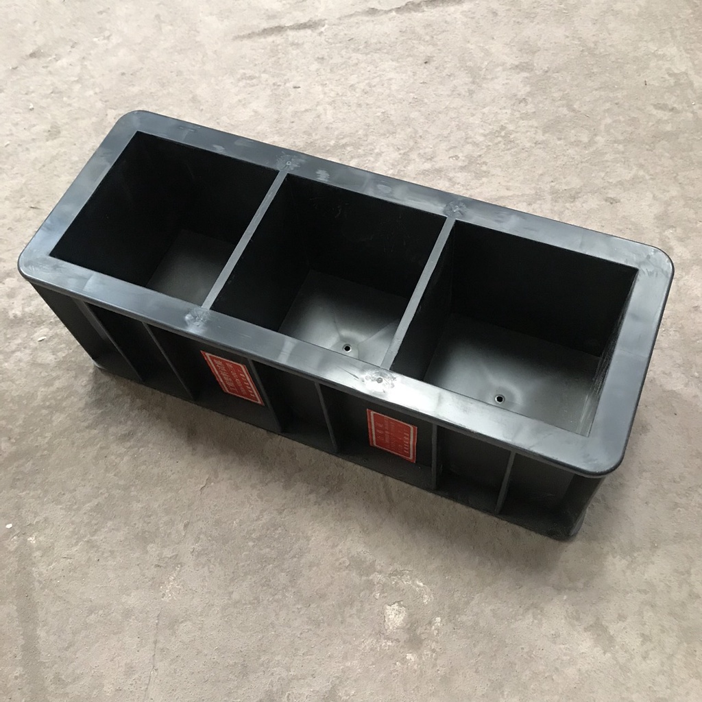 Khuôn bê tông lập phương 100x100x100mm bằng nhựa ABS cao cấp màu đen siêu bền