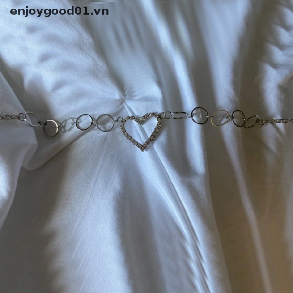 Thắt Lưng Mặt Trái Tim Đính Đá Thời Trang Cho Nữ