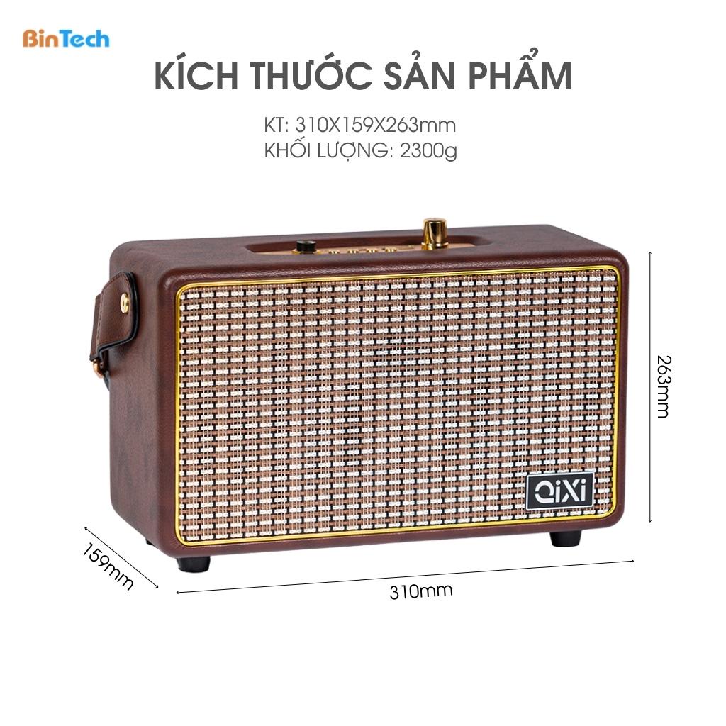 Loa bluetooth Qixi DIBESMART, 30W, âm thanh vòm 360, bass căng - Bảo hành 12 tháng 1 đổi 1