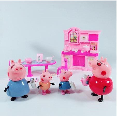 Đồ chơi trẻ em bộ nhà bếp gia đình nhỏ của peppa pig Thành Đô cho bé
