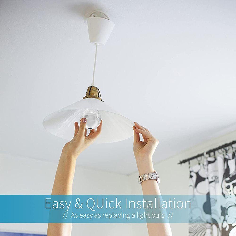 GOGOUP Camera Giám Sát Wifi IP E27 Hình Bóng Đèn