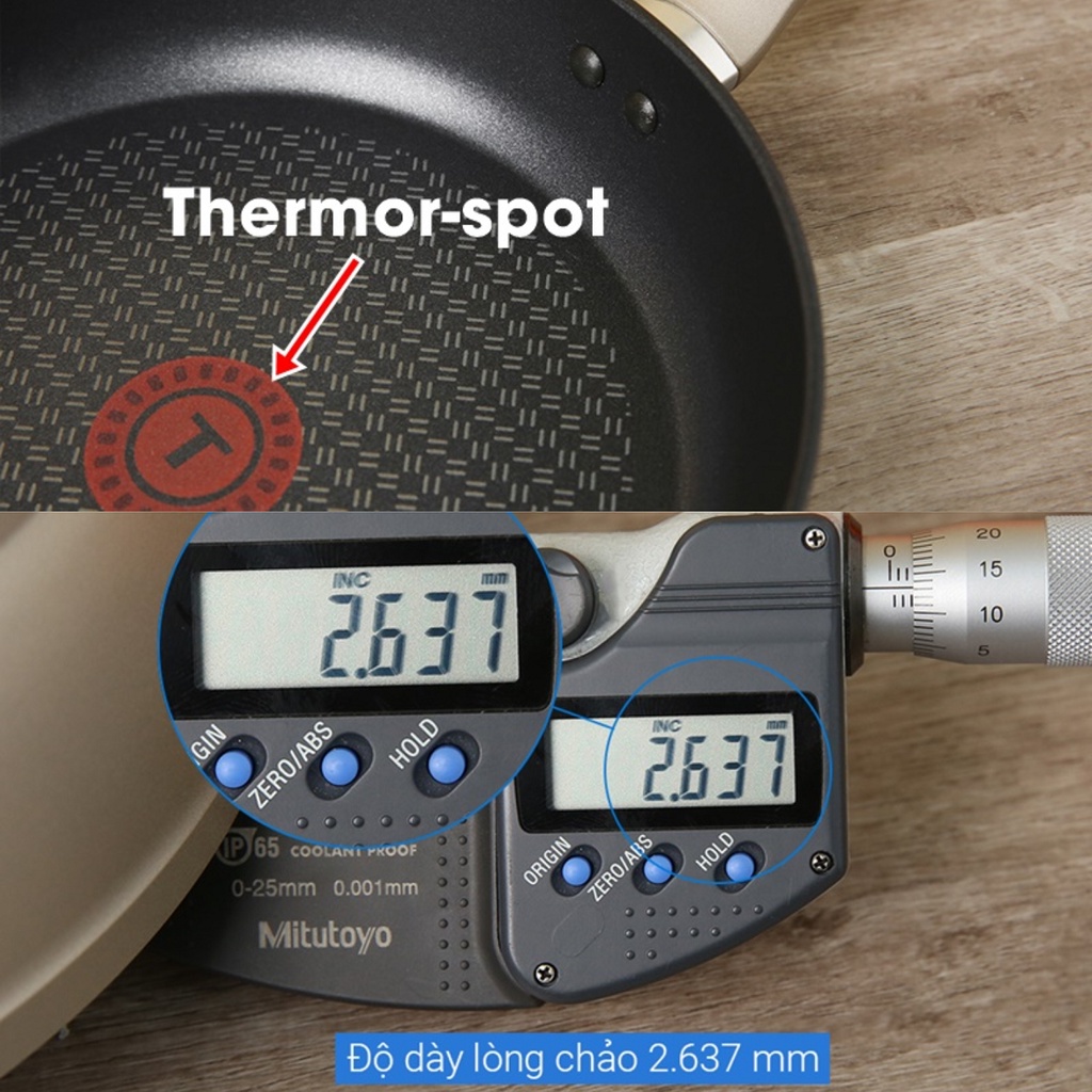 Nồi chảo nhôm chống dính đáy từ Tefal Sensations báo nhiệt thông minh - HAPOS
