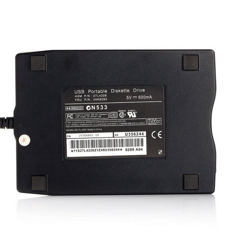 Ổ đĩa mềm USB bên ngoài FDD 1.44Mb 3.5" nhỏ gọn dành cho máy tính xách tay