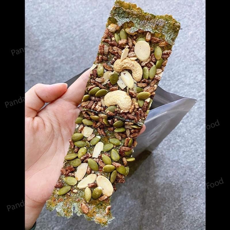 SNACK RONG BIỂN KẸP HẠT PHÙ HỢP NGƯỜI ĂN KIÊNG, ĂN CHAY