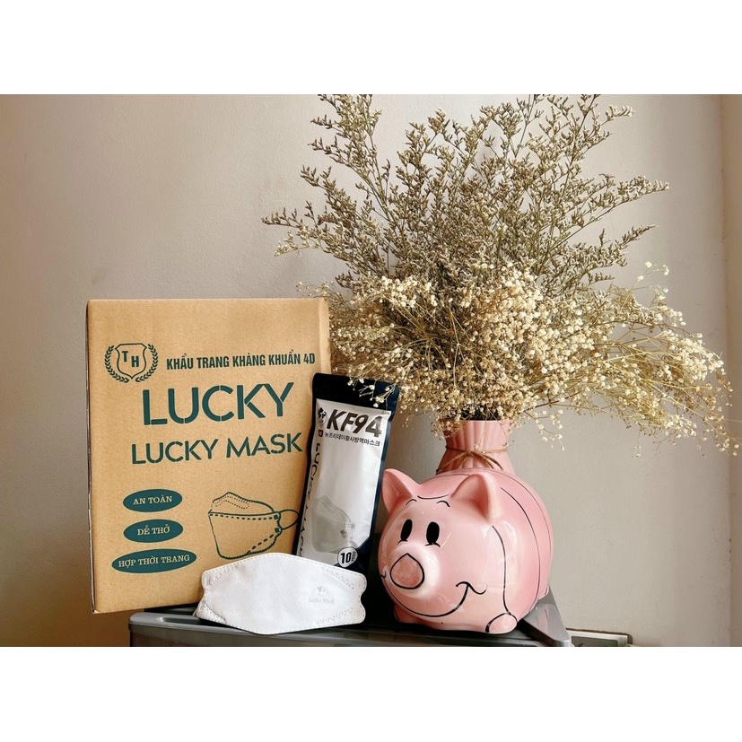 Khẩu trang KF94-4 lớp kháng khuẩn chống bụi siêu mịn Lucky Mask