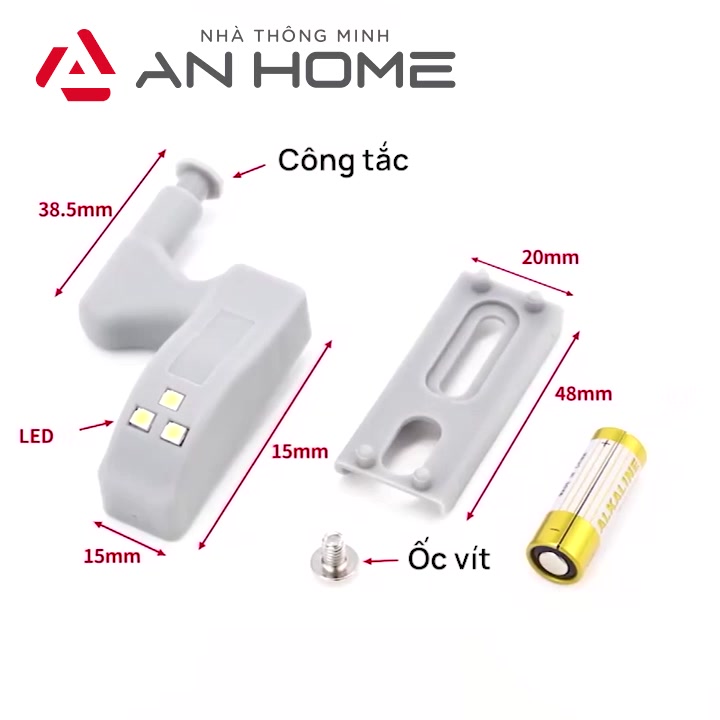 Đèn LED không dây gắn bản lề tủ AnHome L69, kèm pin dung lượng cao | BigBuy360 - bigbuy360.vn