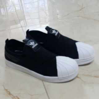 [KÈM HỘP]GIÀY ADIDAS SLIP ON NỮ đen trắng