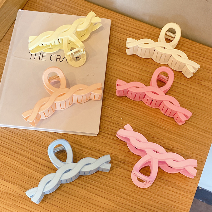 Kẹp tóc kiểu hàm cá mập tùy chọn màu sắc phong cách Hàn Quốc
