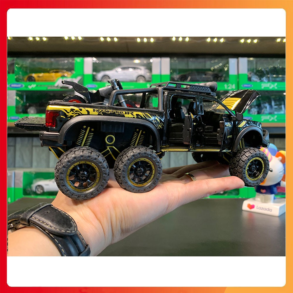 Đồ chơi Ô tô kim loại Ford Beast Raptor 6x6 tỉ lệ 1:28 Full hộp
