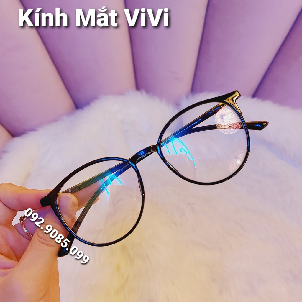 Gọng kính cận dẻo tròn V513 - Nhựa dẻo hàn - Kính Mắt ViVi+ Nhận cắt cận viễn loạn