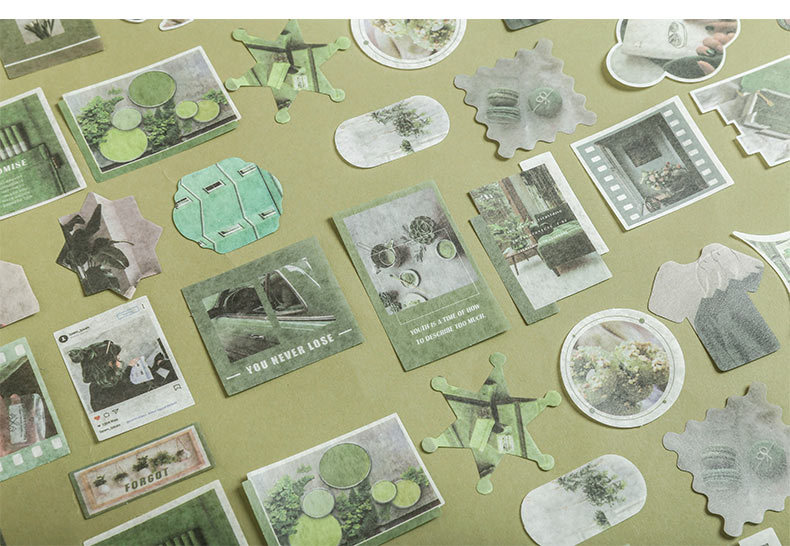 Bộ 80 Miếng Dán Trang Trí Hình Trái Tim Xinh Xắn