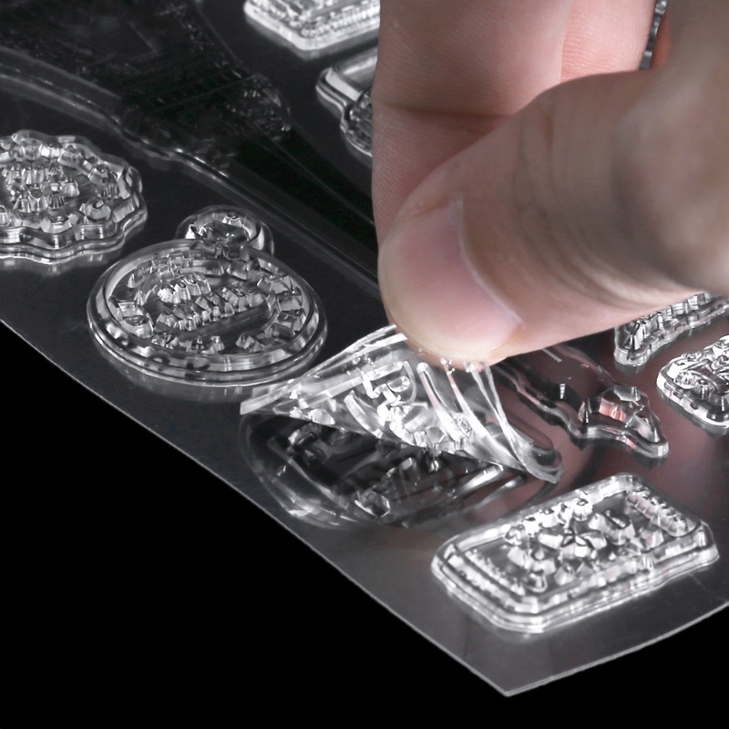 Tem Đóng Dấu Silicon Trong Suốt Hình Tháp Eiffel Paris