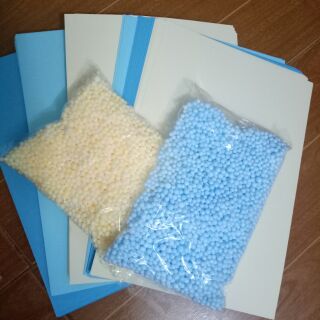 Combo Giấy mĩ thuật và gói xốp màu