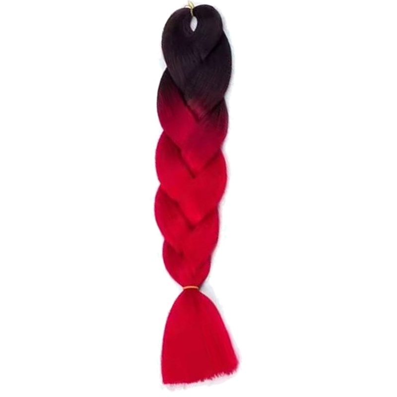 Tóc Giả Thắt Bím Nhuộm Màu Ombre Thời Trang