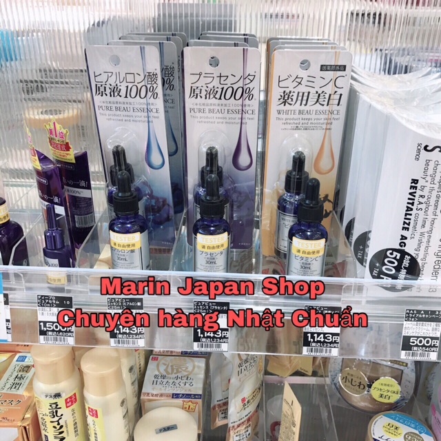 (Ảnh,bill+video mua hàng store) Serum dưỡng da Pure Beau Essence chuẩn hàng nội địa Nhật Bản