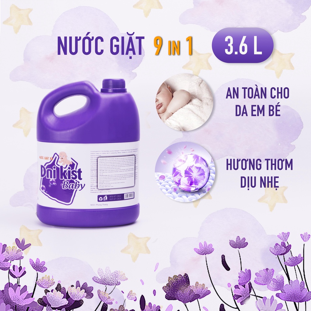 [GOSO] Nước Giặt Quần Áo DNI KIST Thơm Lâu, Sạch Khuẩn Cao Cấp