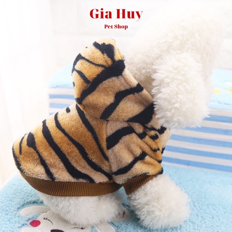 Áo Mùa Đông Cho Chó Mèo, Áo Hình Con Hổ Cho Chó Mèo