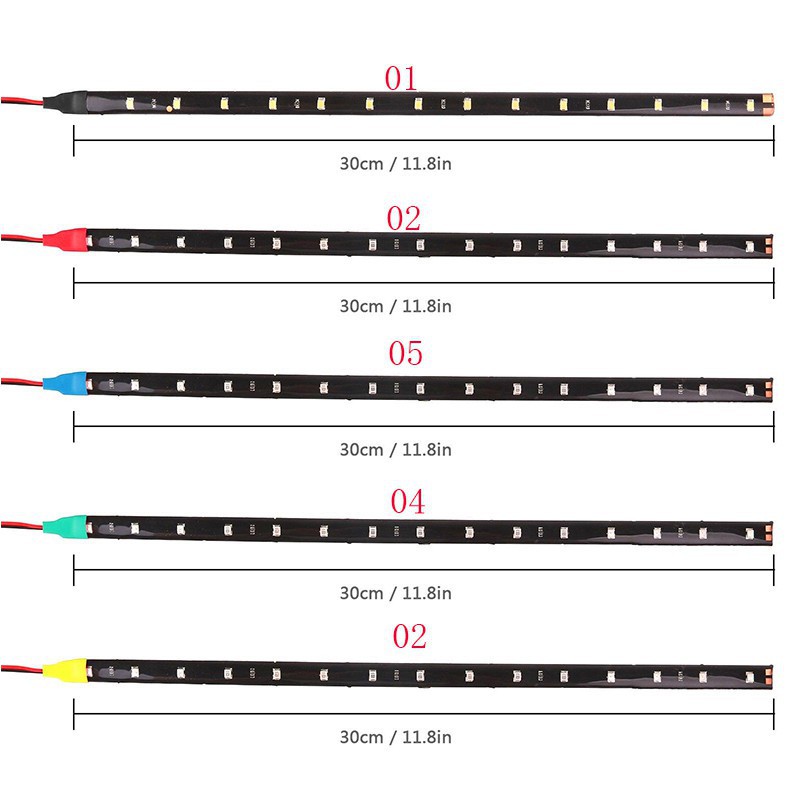 Đèn 15 LED dây linh hoạt , chống thấm nước , DC12V 30cm