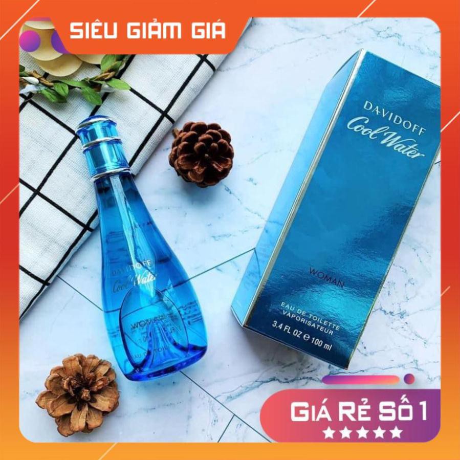 Nước hoa nữ Davidoff Cool Water Woman EDT 100ml Full Seal ⚜️Hàng Authentic⚜️