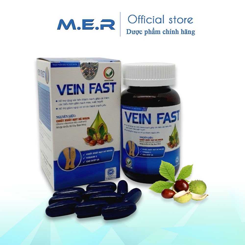 Viên uống hỗ trợ giảm suy giãn tĩnh mạch Vein Fast