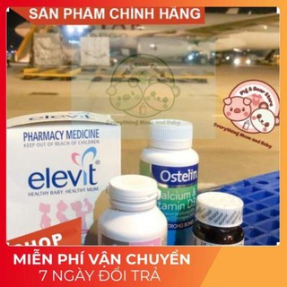 Bộ tứ siêu đẳng cho mẹ bầu Elevit, Sắt, DHA, Canxi D3 vitamin cho me bầu