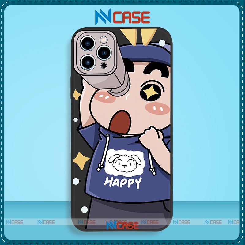 Ốp lưng iPhone Shin bút chì cạnh viền vuông silicon mềm dẻo cho iphone 6/6s/7/8/X/XR/XS/11/12/13 Pro Plus Max