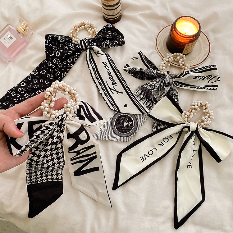 Dây Buộc Tóc Đính Ngọc Trai Nhân Tạo Thời Trang Cho Nữ