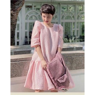 Vải gấm xốp hồng