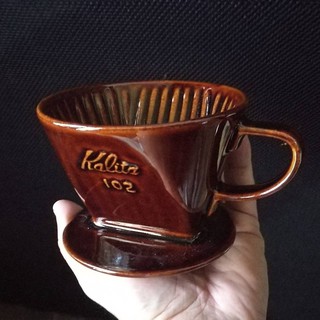 PHỄU PHA CÀ PHÊ BẰNG SỨ KALITA CERAMIC 102 (BROWN)