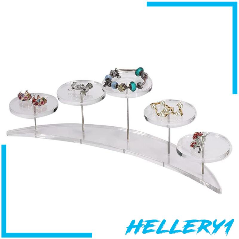 [Hellery1] Giá Đỡ Acrylic Trong Suốt 5 Tầng Trưng Bày Bánh Cupcake / Món Tráng Miệng Hoặc Bộ Sưu Tập