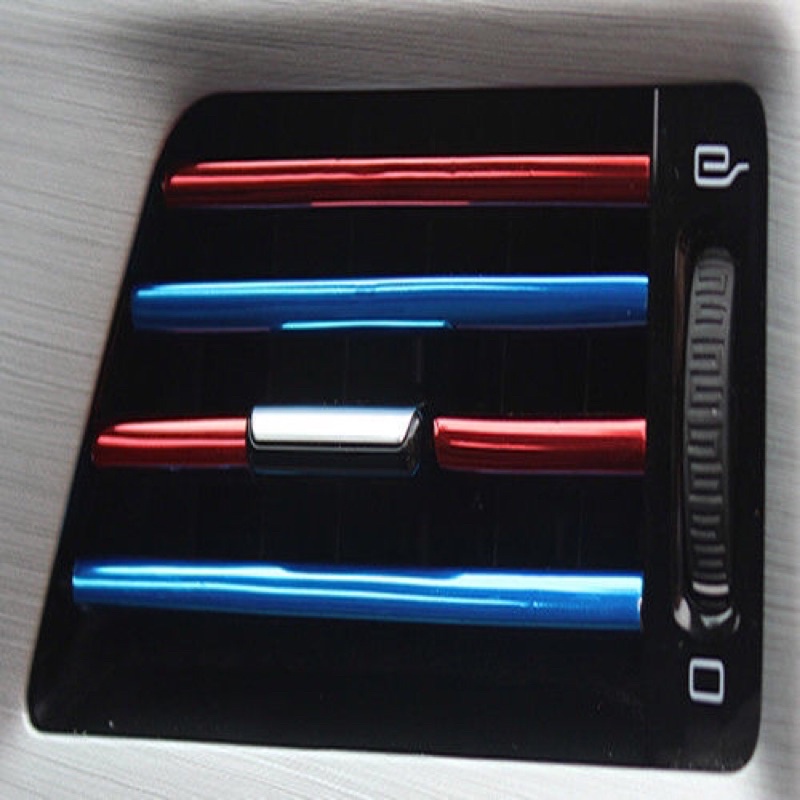 10 thanh Nẹp mạ crom trang trí cửa gió điều hoà ô tô