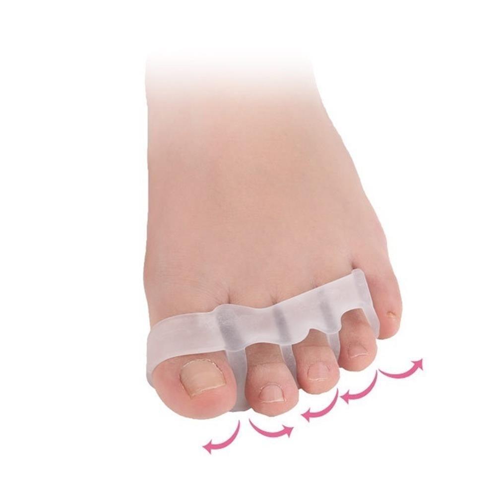 1 Cặp Dụng Cụ Tách Ngón Chân Giảm Đau Bằng Silicone Dễ Sử Dụng