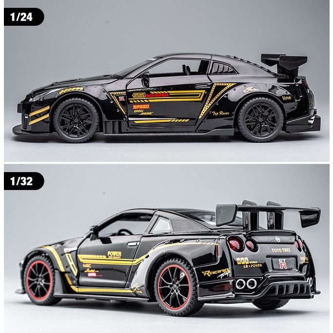 Mô Hình Xe Hơi Nissan GTR Bằng Hợp Kim Tỉ Lệ 1: 24