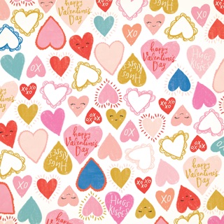 LOVE VALENTINE PAPER - Giấy hoạ tiết trang trí
