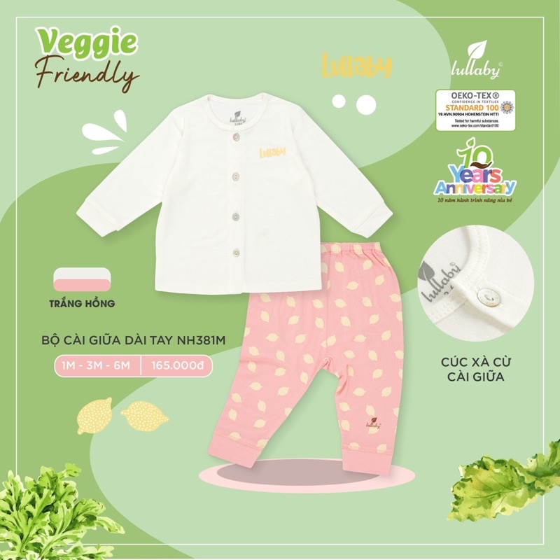 Bộ cài giữa dài tay Lullaby