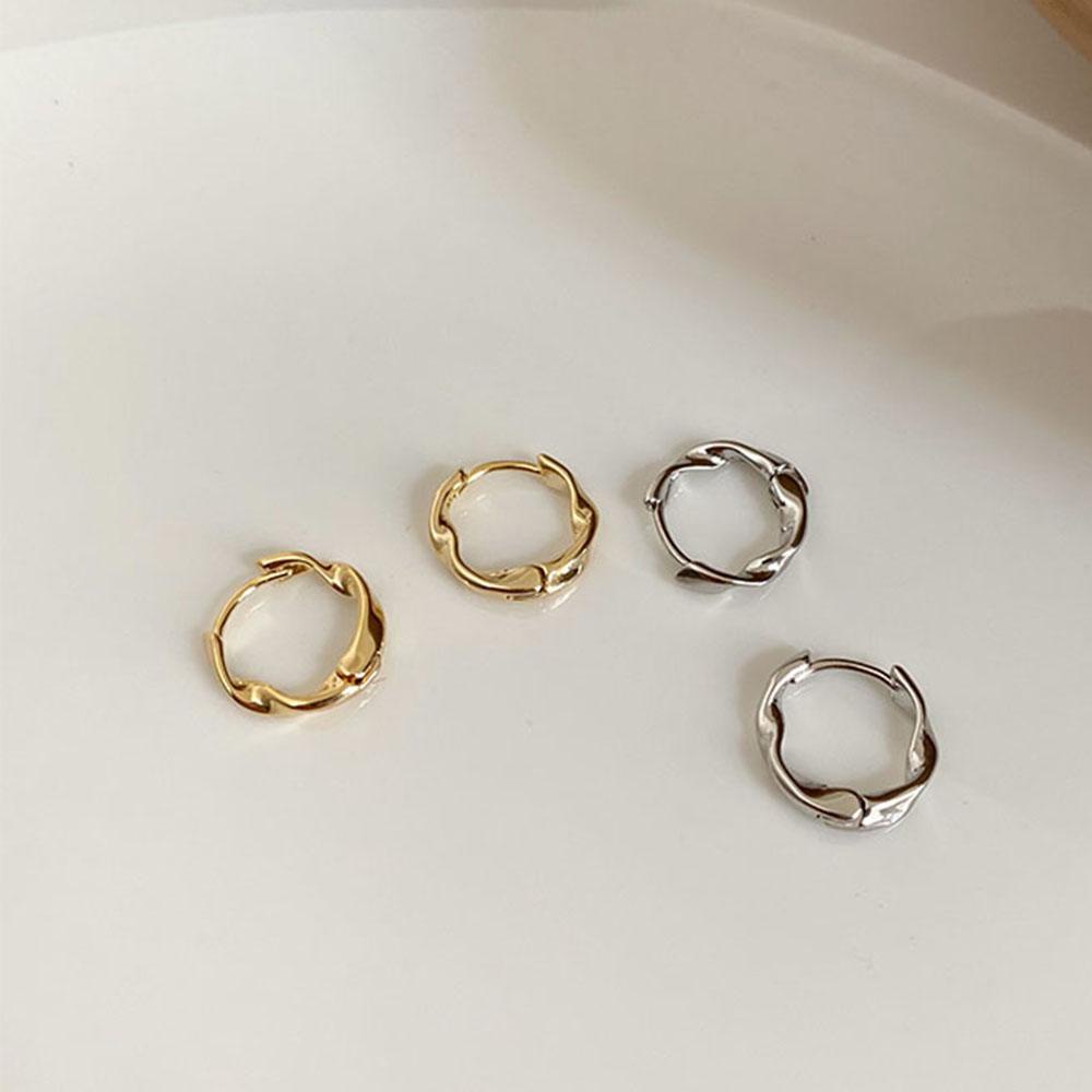 Khuyên Tai Dạng Vòng Xoắn Thiết Kế Đơn Giản Thanh Lịch Cho Nữ