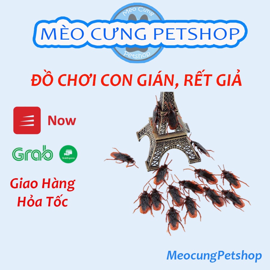 Con gián giả, rết giả, đồ chơi cho mèo, chó, thú cưng, đồ chơi khăm