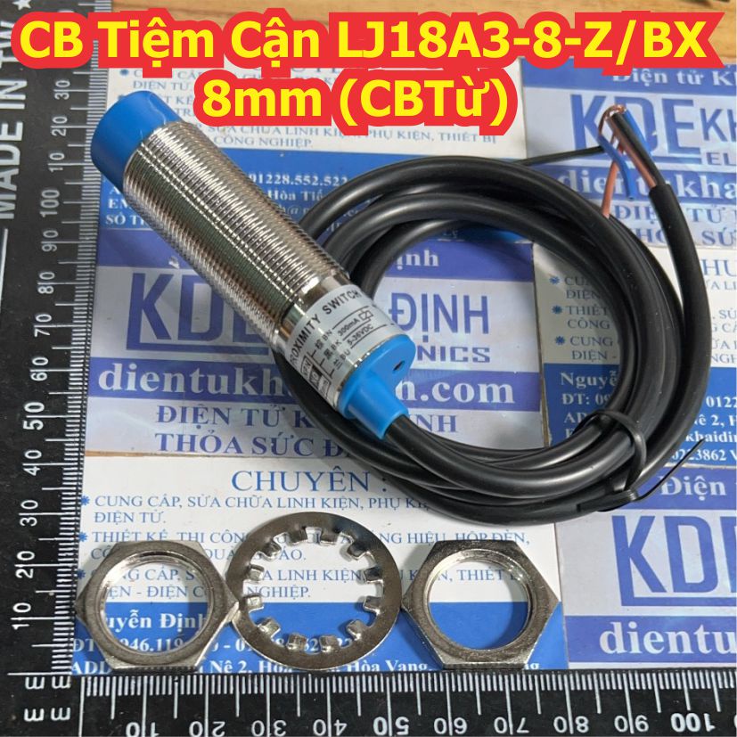 Cảm Biến Tiệm Cận LJ18A3 LJ18A3-8-Z/BX, NPN-NO OUTPUT, 8mm, 6-36V (CB Từ) kde3451