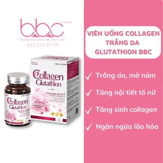 Viên uống trắng da tăng nội tiết tố collagen glutathion bbc