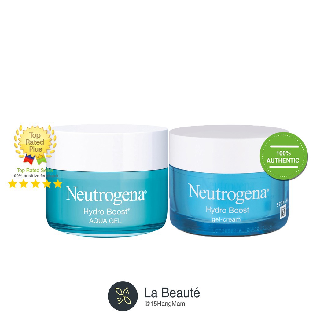 Neutrogena Hydro Boost Aqua Gel &amp; Gel Cream - Kem Dưỡng Ẩm, Cấp Nước Dạng Gel 50ml