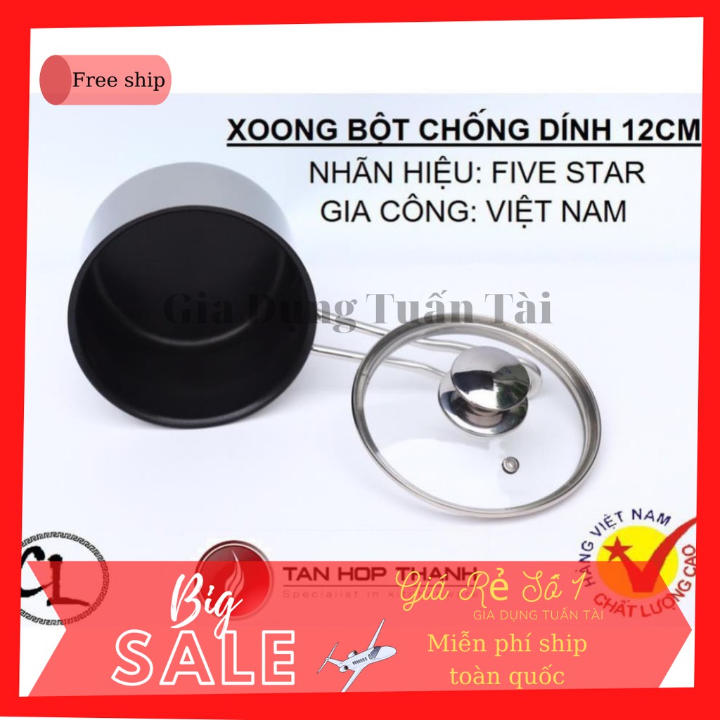 Nồi nấu cháo, quấy bột chống dính cho bé Fivestar nhiều size