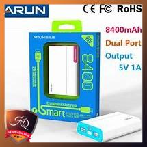SẠC DỰ PHÒNG ARUN 8400 MAH sạc 2 lan
