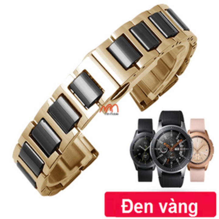 Dây đeo ceramic viền thép Samsung Galaxy Watch 46mm