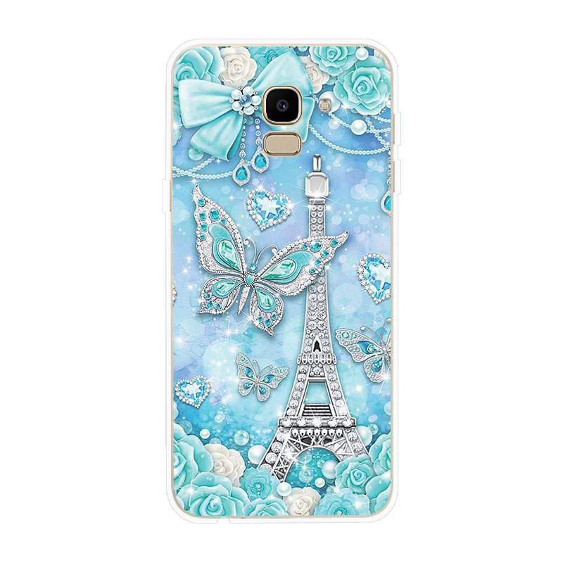 Ốp điện thoại bằng silicone TPU mềm hình bướm cho SAMSUNG GALAXY J2 PRO J4 + J6+ PLUS J8 2018