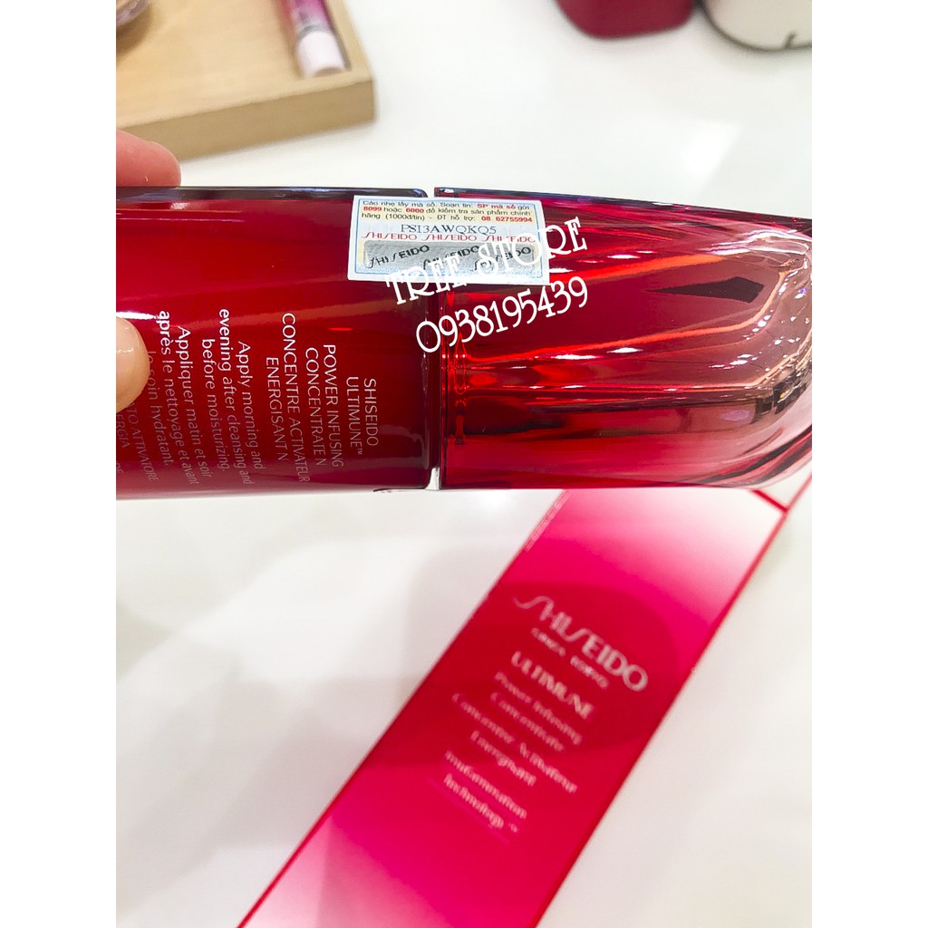 [TEM CHÍNH HÃNG] Tinh chất cô đặc Shiseido Ultimune Power Infusing Concentrate