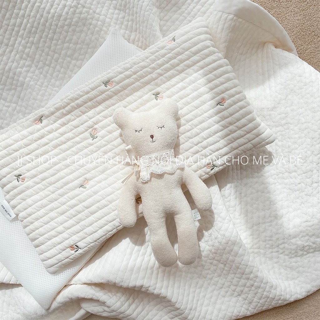 Gối Mỏng Cho Bé Sơ Sinh MALOLOTTE Hàn Quốc Hình Chữ Nhật