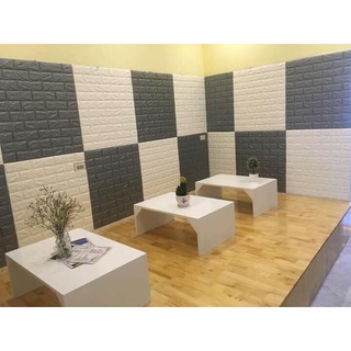 10 TẤM XỐP DÁN TƯỜNG 3D GIẢ GẠCH