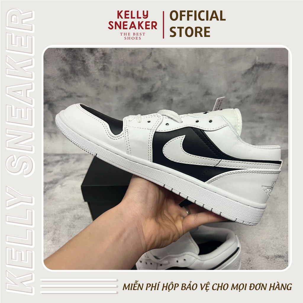 Giày Sneaker Jordan 1 Low Panda Trắng Đen - Bản Tiêu Chuẩn